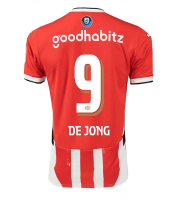 PSV Eindhoven Luuk de Jong #9 Primera Equipación 2024-25 Manga Corta